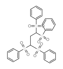 1,3,3-tris(benzenesulfonyl)propylsulfonylbenzene Structure