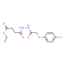 ethyl 4-{2-[(4-chlorophenoxy)acetyl]hydrazinyl}-4-oxobutanoate结构式