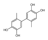 6,6'-dimethyl[1,1'-biphenyl]-3,3',4,4'-tetraol structure