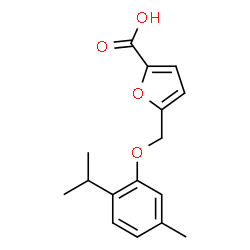 5-[(2-Isopropyl-5-methylphenoxy)methyl]-2-furoic acid structure