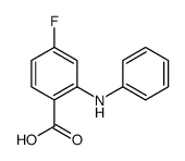 4-FLUORO-2-PHENYLAMINO-BENZOIC ACID结构式