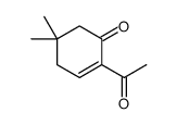 2-acetyl-5,5-dimethylcyclohex-2-en-1-one结构式