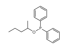diphenylphosphinous acid 1-methyl-butyl ester Structure