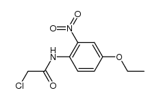 2-氯-N-(4-乙氧基-2-硝基-苯基)乙酰胺结构式