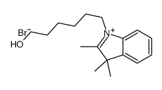 6-(2,3,3-trimethylindol-1-ium-1-yl)hexan-1-ol,bromide Structure