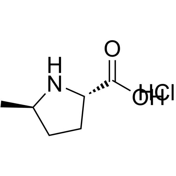 (-)-trans-5-Methyl-L-proline hydrochloride结构式