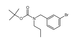 tert-butyl (3-bromo-benzyl)propylcarbamate Structure