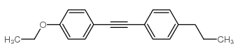 4'-丙基-4-乙氧基二苯乙炔结构式