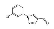 1-(3-CHLOROPHENYL)-1H-PYRAZOLE-4-CARBALDEHYDE Structure