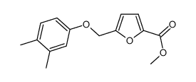 methyl 5-((3,4-dimethylphenoxy)methyl)furan-2-carboxylate结构式