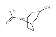 1-(3-hydroxy-8-azabicyclo[3.2.1]oct-8-yl)ethanone structure