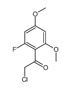 2-chloro-1-(2-fluoro-4,6-dimethoxyphenyl)ethanone Structure