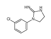 1-(3-chlorophenyl)-4,5-dihydroimidazol-2-amine结构式