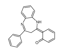 6-(4-phenyl-1,3-dihydro-1,5-benzodiazepin-2-ylidene)cyclohexa-2,4-dien-1-one Structure