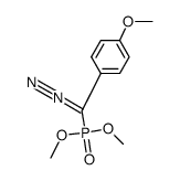 Dimethyl (α-diazo-p-methoxybenzyl)phosphonate Structure