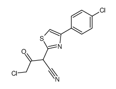 4-Chloro-2-[4-(4-chloro-phenyl)-thiazol-2-yl]-3-oxo-butyronitrile Structure