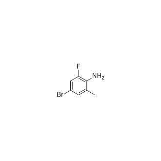4-BROMO-2-FLUORO-6-METHYLANILINE Structure