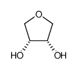 (3R,4S)-tetrahydrofuran-3,4-diol Structure