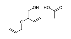 acetic acid,2-prop-2-enoxybut-3-en-1-ol结构式