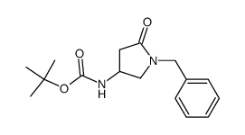 (1-苄基-5-氧代吡咯烷-3-基)氨基甲酸叔丁酯图片