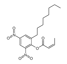 (2,4-dinitro-6-octylphenyl) (E)-but-2-enoate Structure