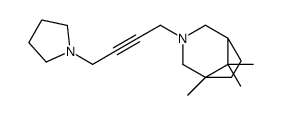 5,8,8-trimethyl-3-(4-pyrrolidin-1-ylbut-2-ynyl)-3-azabicyclo[3.2.1]octane结构式