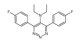 N,N-diethyl-4,6-bis(4-fluorophenyl)triazin-5-amine Structure