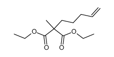 Diethyl methyl(4-pentenyl)malonate结构式