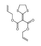 bis(prop-2-enyl) 2-(1,3-dithiolan-2-ylidene)propanedioate Structure