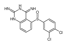 5-(3,4-dichlorophenyl)sulfinylquinazoline-2,4-diamine结构式