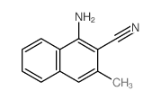 1-amino-3-methyl-naphthalene-2-carbonitrile结构式