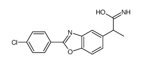 2-[2-(4-chlorophenyl)-1,3-benzoxazol-5-yl]propanamide Structure