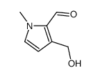 3-(hydroxymethyl)-1-methylpyrrole-2-carbaldehyde结构式
