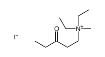 diethyl-methyl-(3-oxopentyl)azanium,iodide结构式
