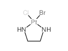 Platinum, bromochloro(1, 2-ethanediamine-N,N)-, (SP-4-3)- Structure