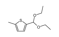 5-methyl-thiophene-2-carbaldehyde-diethylacetal Structure