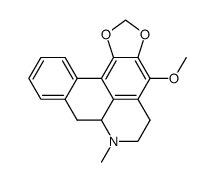 4-methoxy-7-methyl-6,7,7a,8-tetrahydro-5H-[1,3]dioxolo[4',5':4,5]benzo[1,2,3-de]benzo[g]quinoline结构式