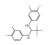 1,1-Ethanediamine,2,2,2-trichloro-N,N'-bis(3,4-dichlorophenyl)- structure