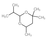 1,3-Dioxane,4,4,6-trimethyl-2-(1-methylethyl)-, cis- (9CI) Structure