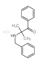 2-(benzylamino)-2-methyl-1-phenyl-propan-1-one结构式