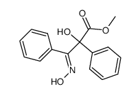 methyl 2,3-diphenyl-2-hydroxy-3-(hydroximino)propanoate结构式