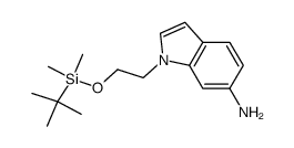 1-[2-(1,1,2,2-tetramethyl-1-silapropoxy)ethyl]indole-6-ylamine结构式