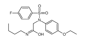N-butyl-2-(4-ethoxy-N-(4-fluorophenyl)sulfonylanilino)acetamide Structure