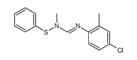 N-methyl-N-(phenylthio)-N'-(2-methyl-4-chlorophenyl) formamidine结构式
