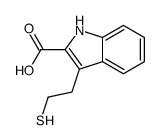 3-(2-sulfanylethyl)-1H-indole-2-carboxylic acid Structure