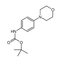 tert-butyl N-(4-morpholin-4-ylphenyl)carbamate结构式