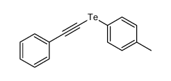 1-methyl-4-(2-phenylethynyltellanyl)benzene Structure