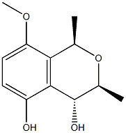 1H-2-Benzopyran-4,5-diol, 3,4-dihydro-8-methoxy-1,3-dimethyl-, (1R,3S,4R)-rel- (9CI)结构式