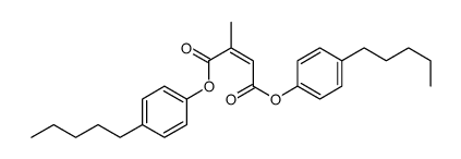 bis(4-pentylphenyl) 2-methylbut-2-enedioate结构式