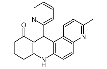 3-methyl-12-pyridin-2-yl-8,9,10,12-tetrahydro-7H-benzo[b][4,7]phenanthrolin-11-one结构式